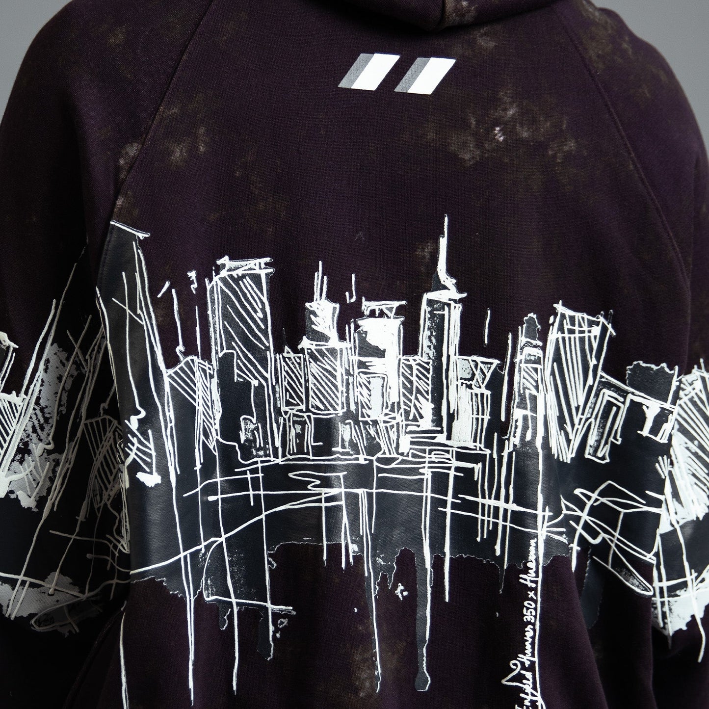 Royal Enfield Hunter 350 x HUEMN Hoodie (Dark Purple)