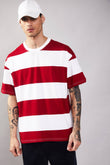 Ruby Stripes Heavyweight Oversized T-shirt