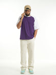 Half Sleeve Raglan Tee - Eggplant Purple