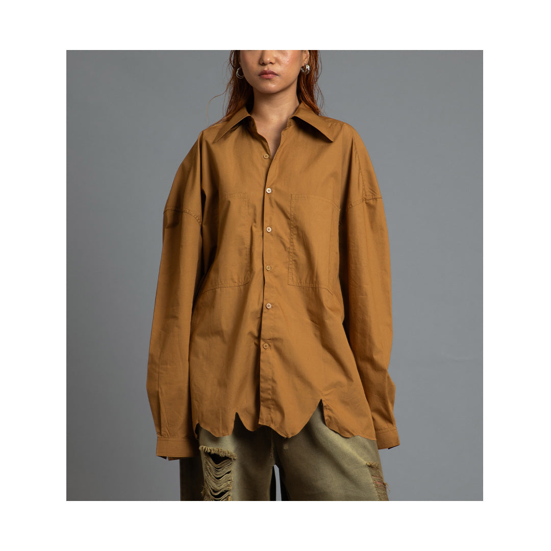 SuperHUEMN 'Sand' Darwyn Shirt (Cinnamon Brown)