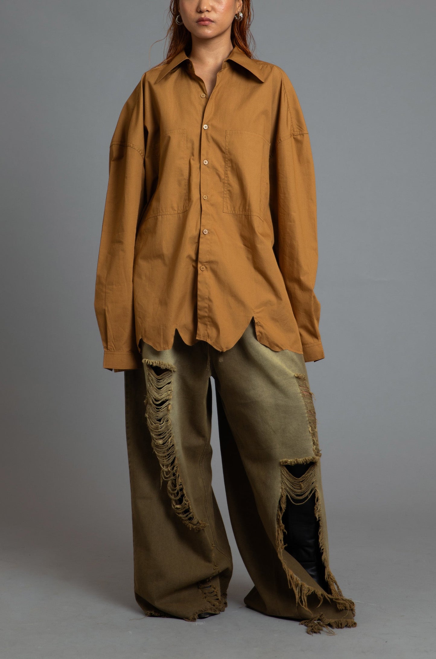 SuperHUEMN 'Sand' Darwyn Shirt (Cinnamon Brown)