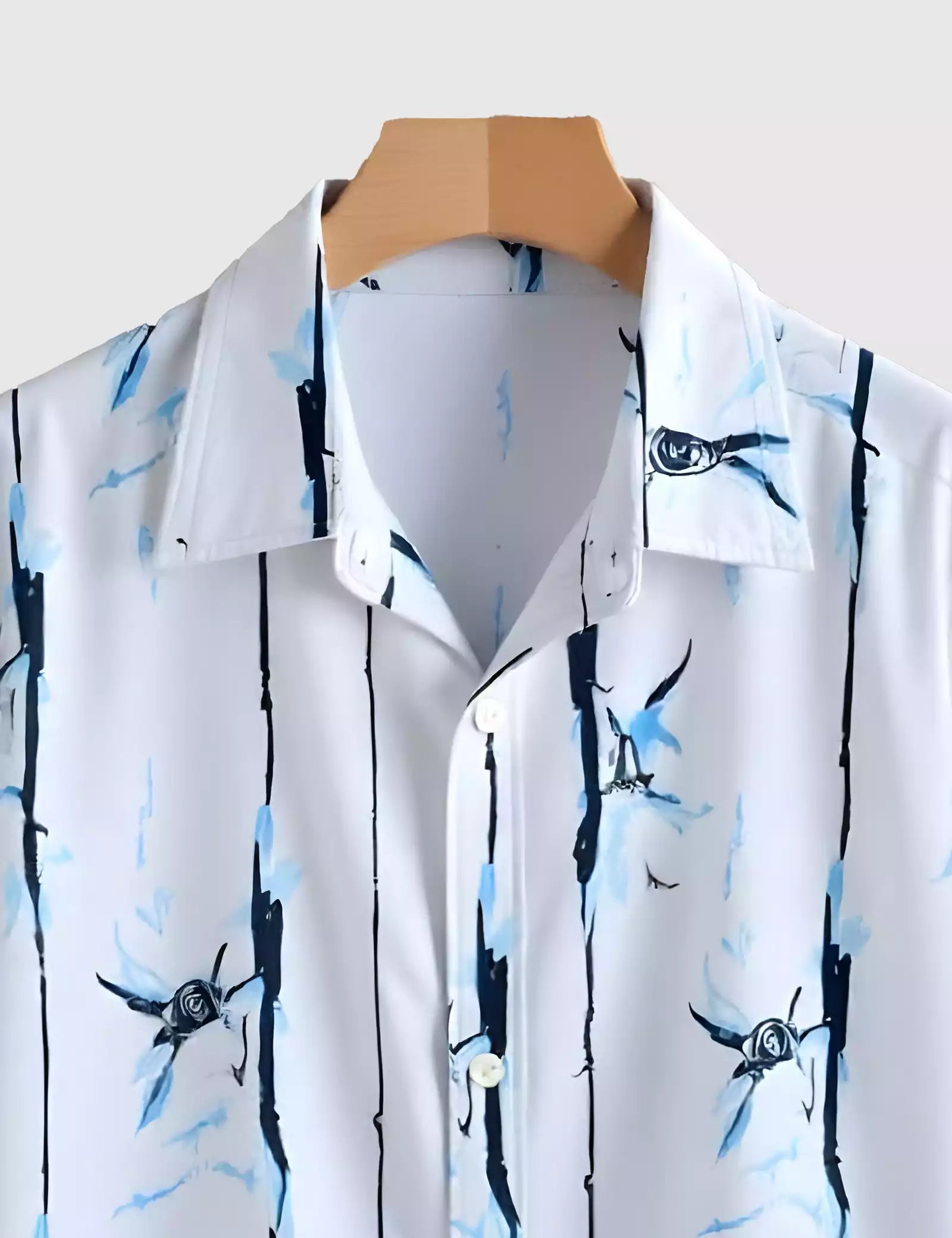 Blue Design Men's Shirt Half Sleeves Exclusive Summer Edition - Prime Fitz