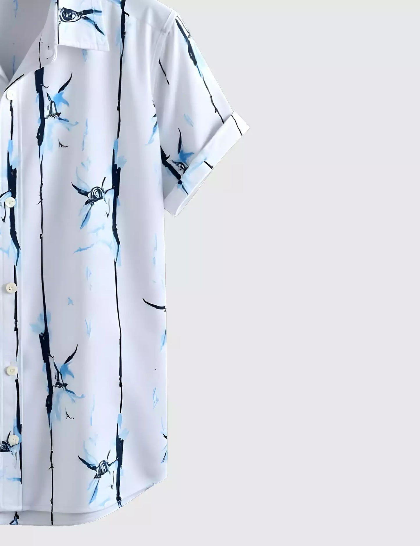 Blue Design Men's Shirt Half Sleeves Exclusive Summer Edition - Prime Fitz