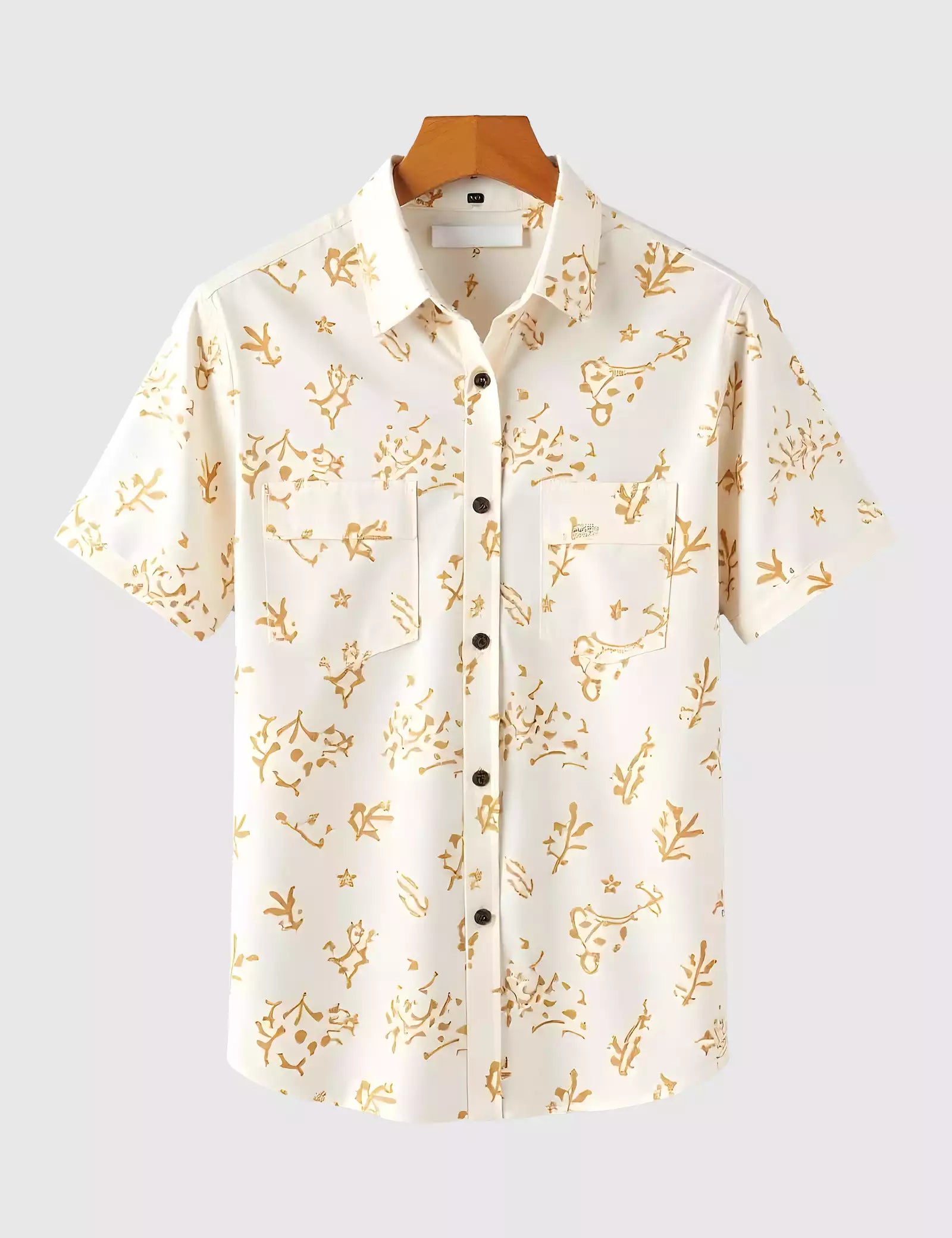 Summer Brown Patch Men's Shirt Half Sleeves Exclusive Summer Edition - Prime Fitz