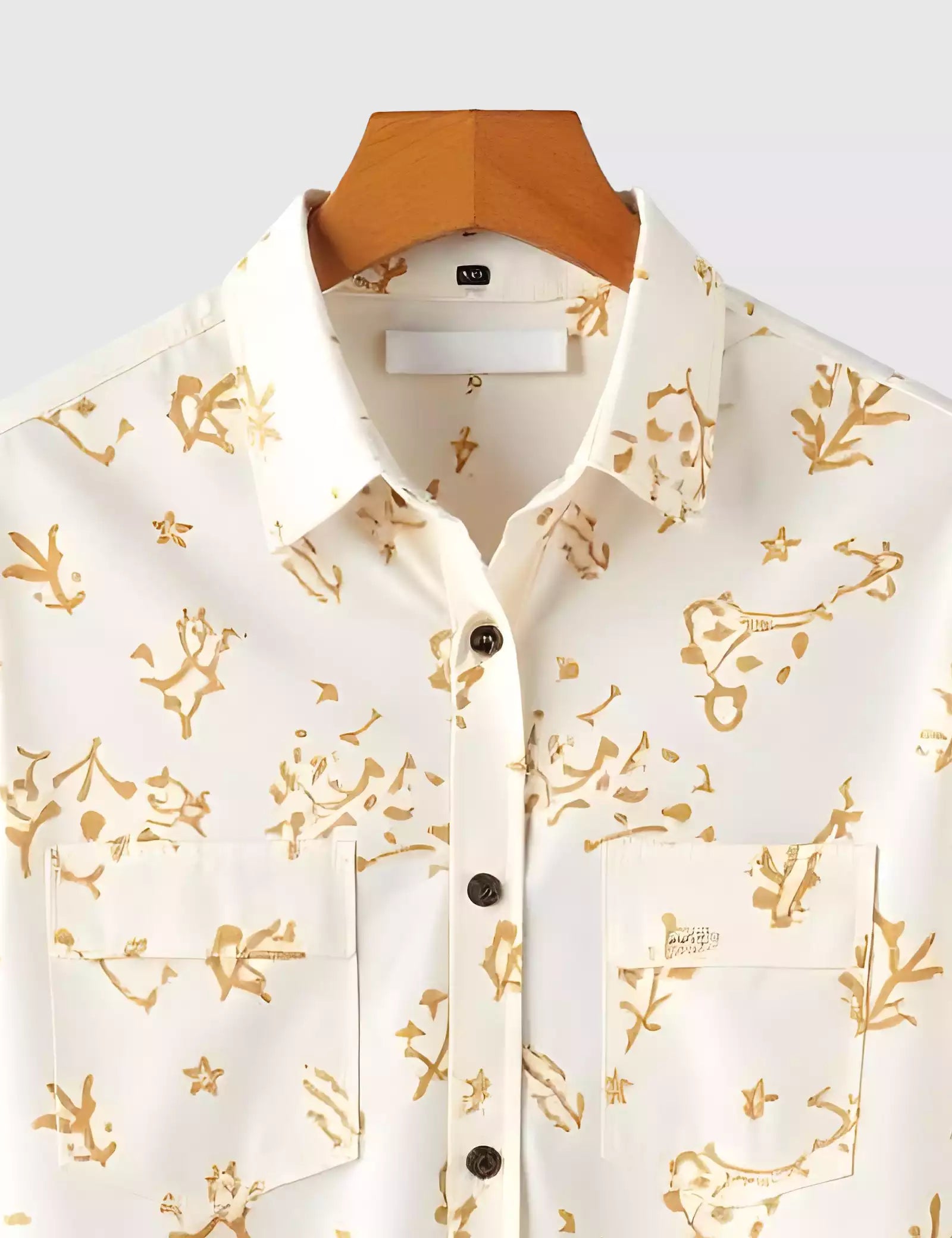 Summer Brown Patch Men's Shirt Half Sleeves Exclusive Summer Edition - Prime Fitz