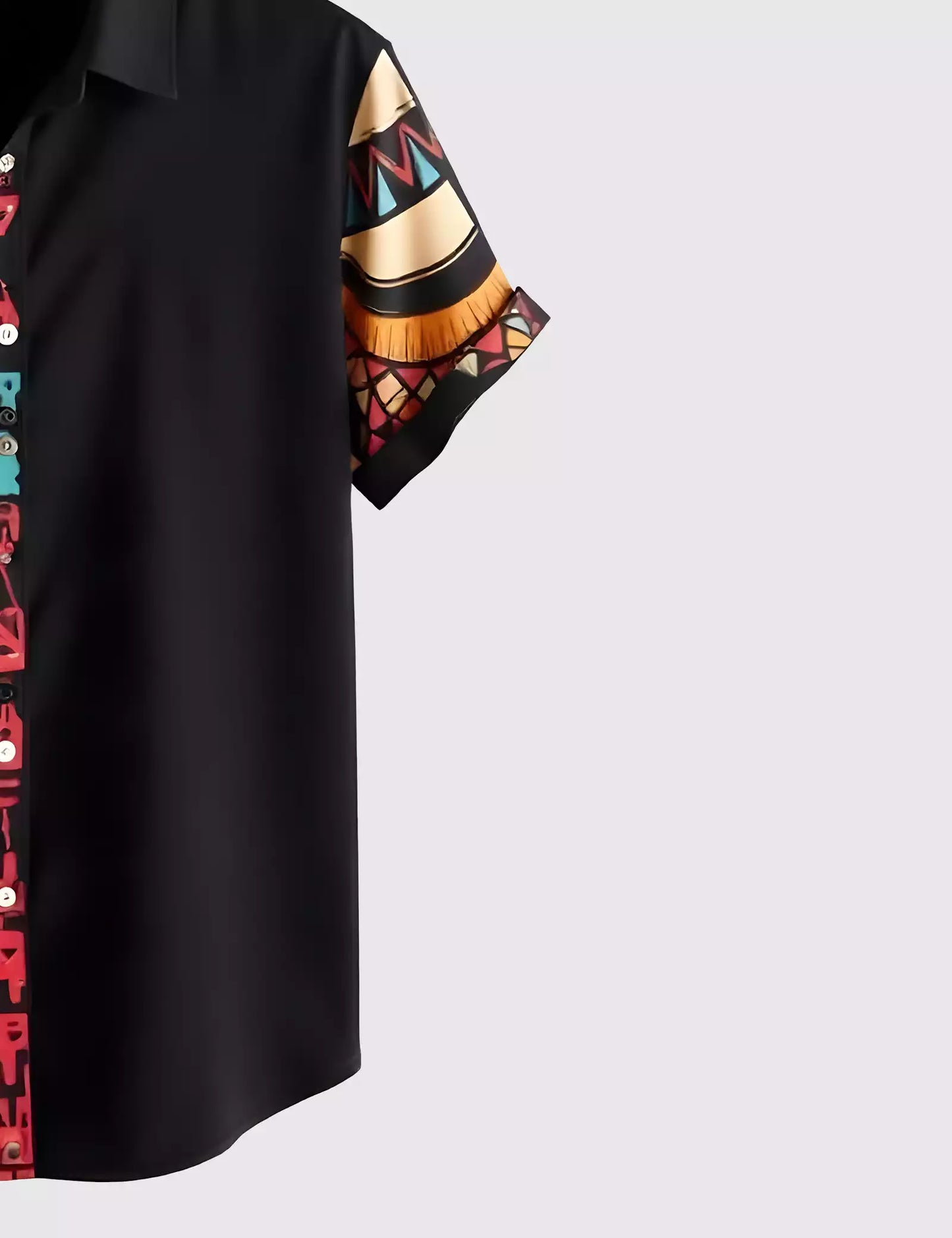 Half Face Printed Men's Shirt Half Sleeves Exclusive Summer Edition - Prime Fitz