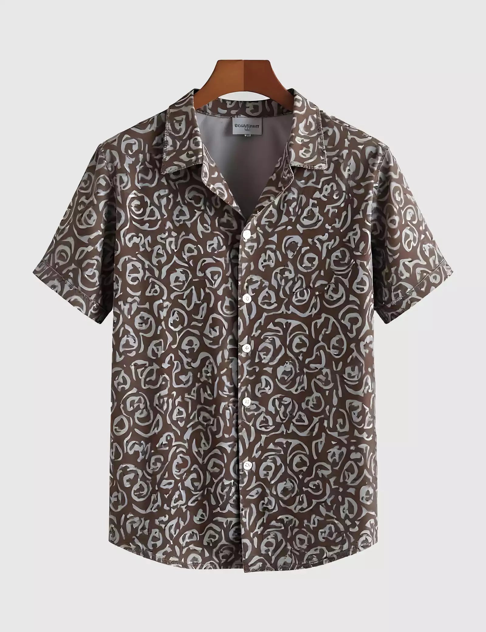 Illusion Printed Black Color Men's Shirt Half Sleeves Exclusive Summer Edition - Prime Fitz