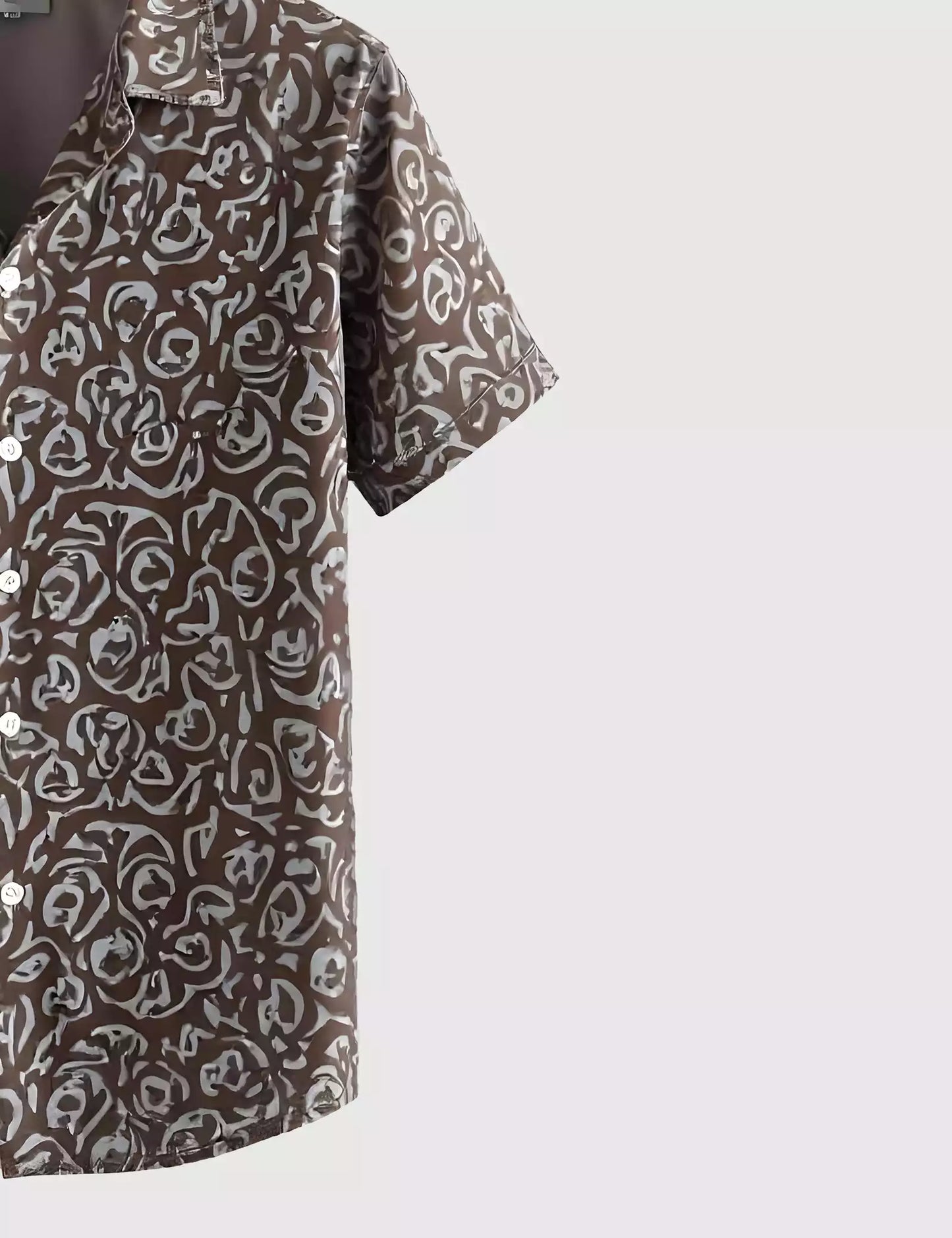 Illusion Printed Black Color Men's Shirt Half Sleeves Exclusive Summer Edition - Prime Fitz