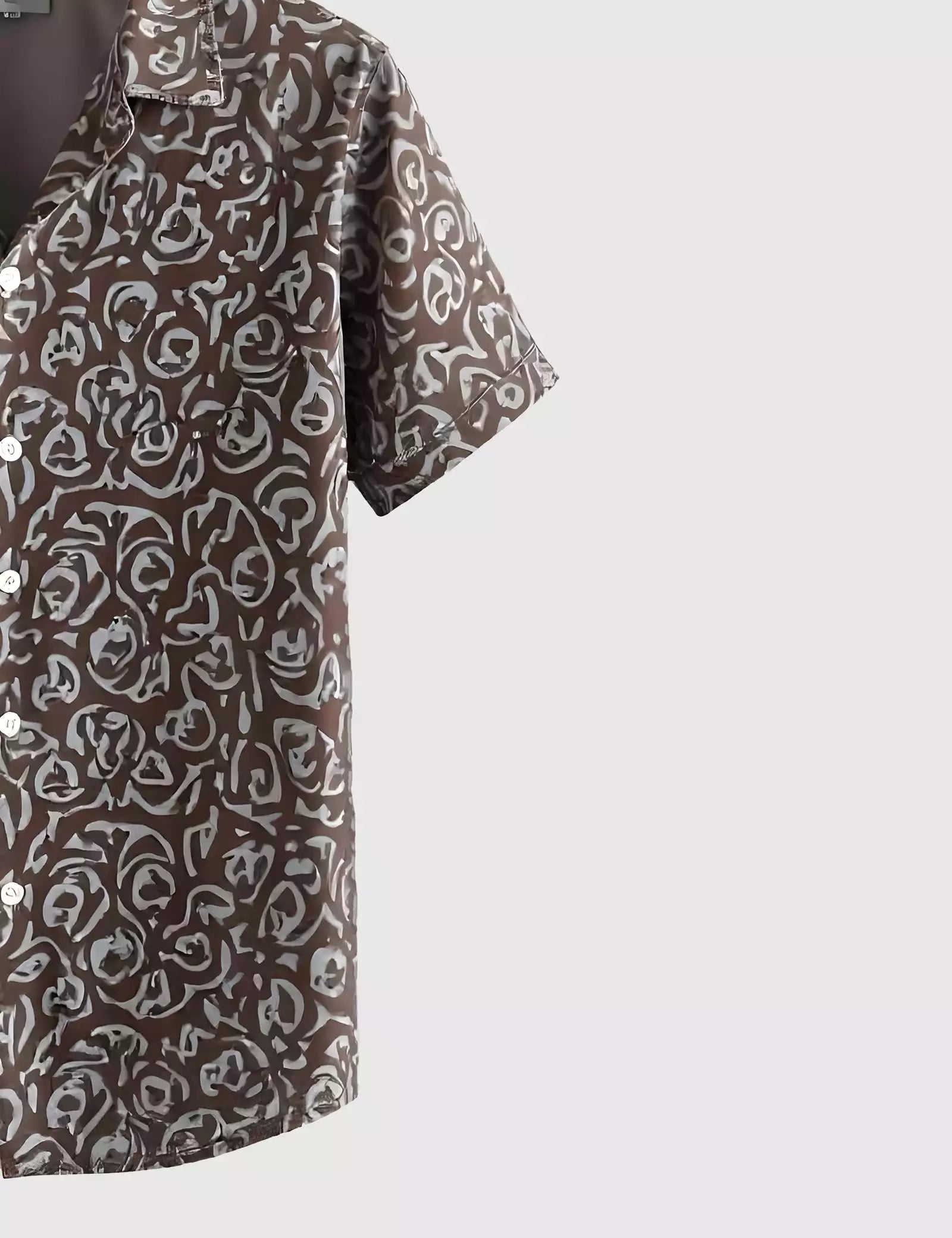 Illusion Printed Black Color Men's Shirt Half Sleeves Exclusive Summer Edition - Prime Fitz