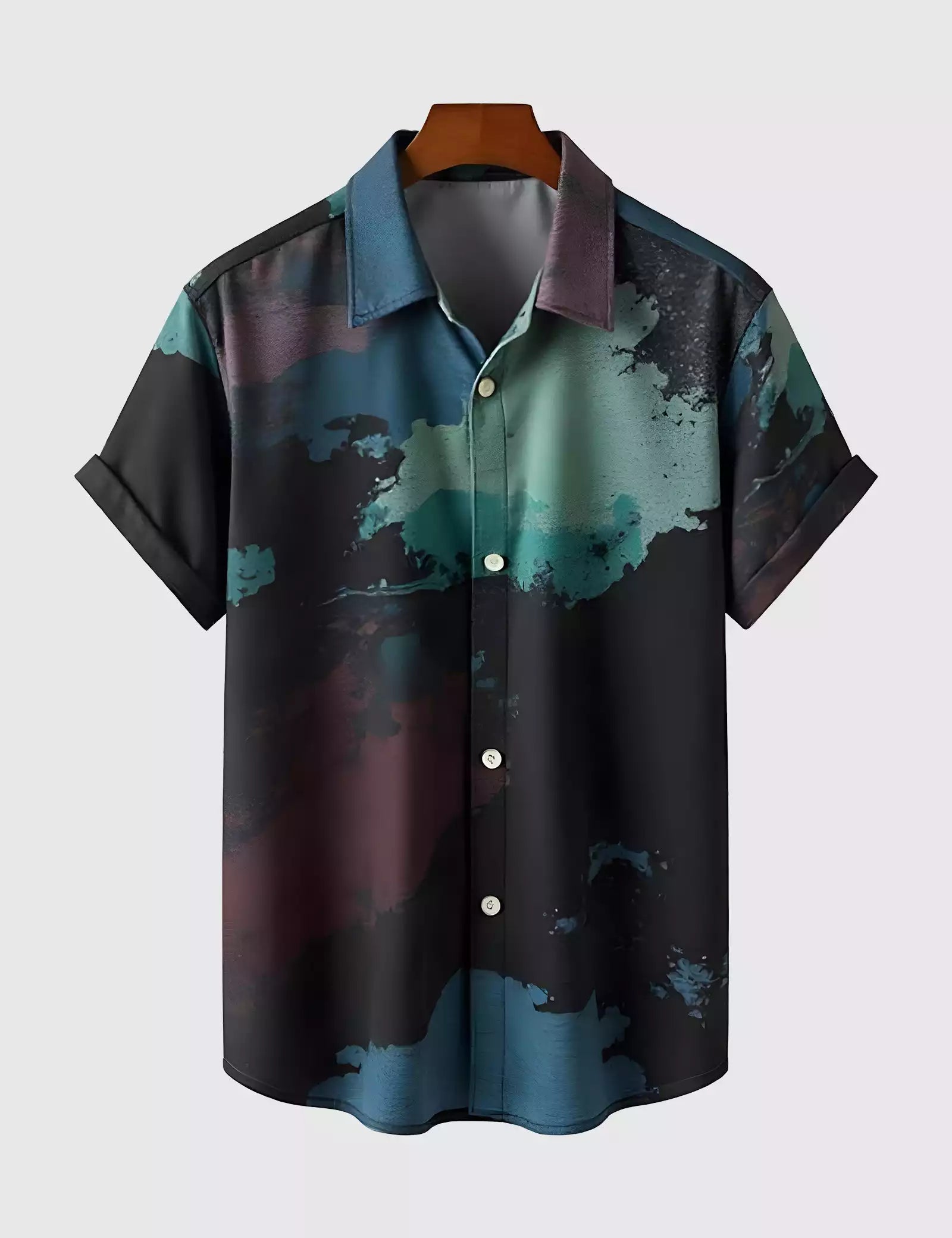 Multi Color Splash Men's Shirt Half Sleeves Exclusive Summer Edition - Prime Fitz