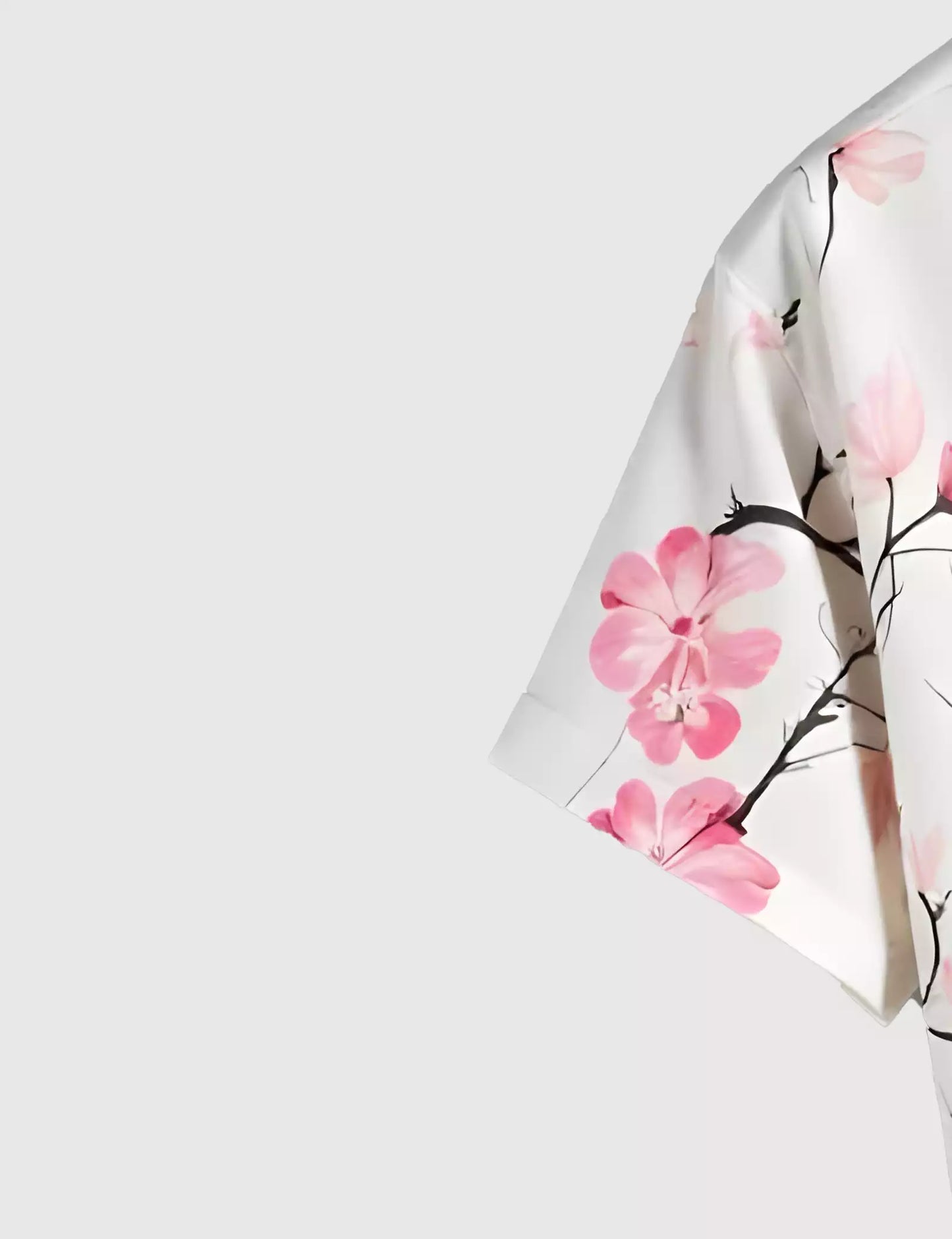 Pink Flower Printed Men's Shirt Half Sleeves Exclusive Summer Edition - Prime Fitz