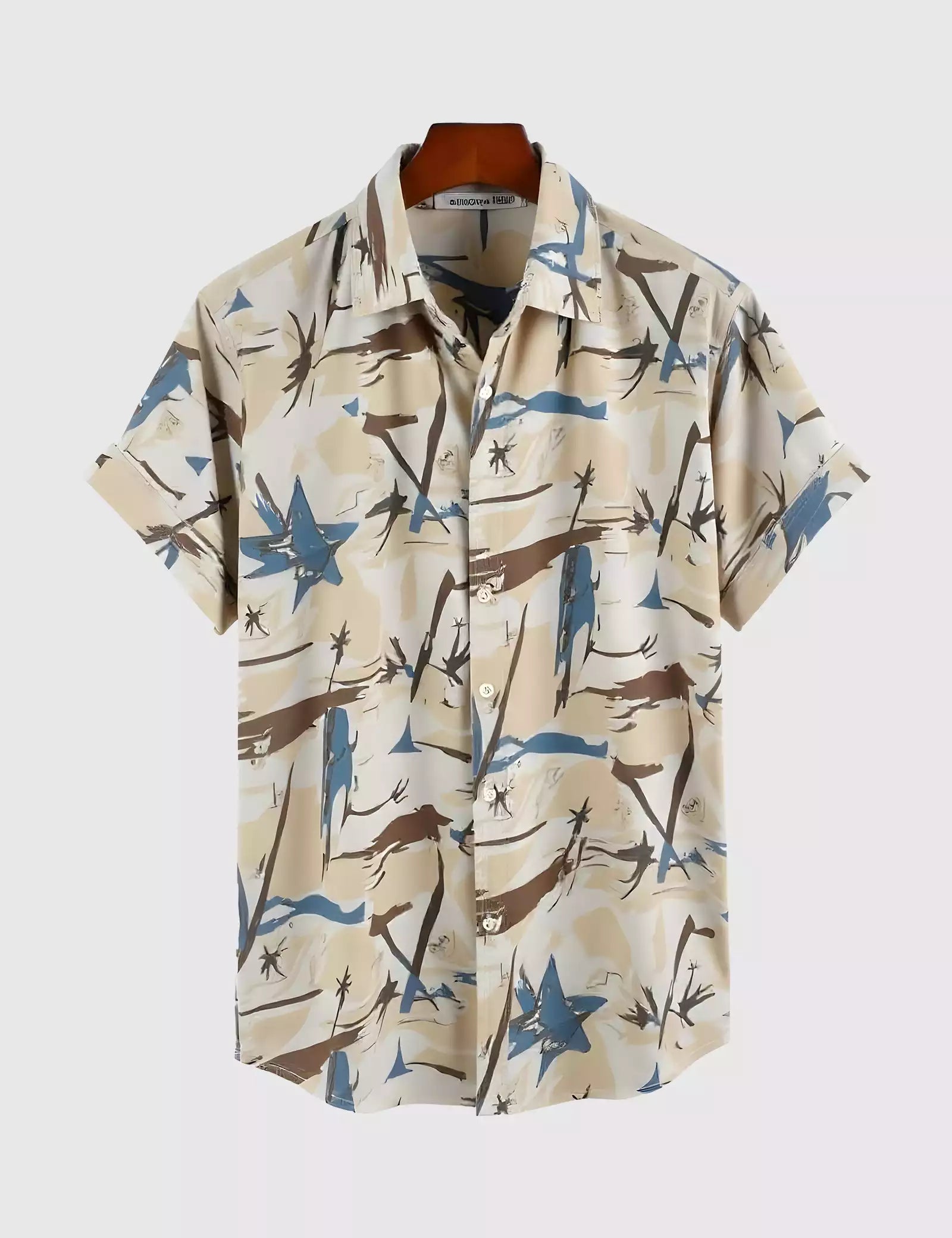 Rough Painting Men's Shirt Half Sleeves Exclusive Summer Edition - Prime Fitz