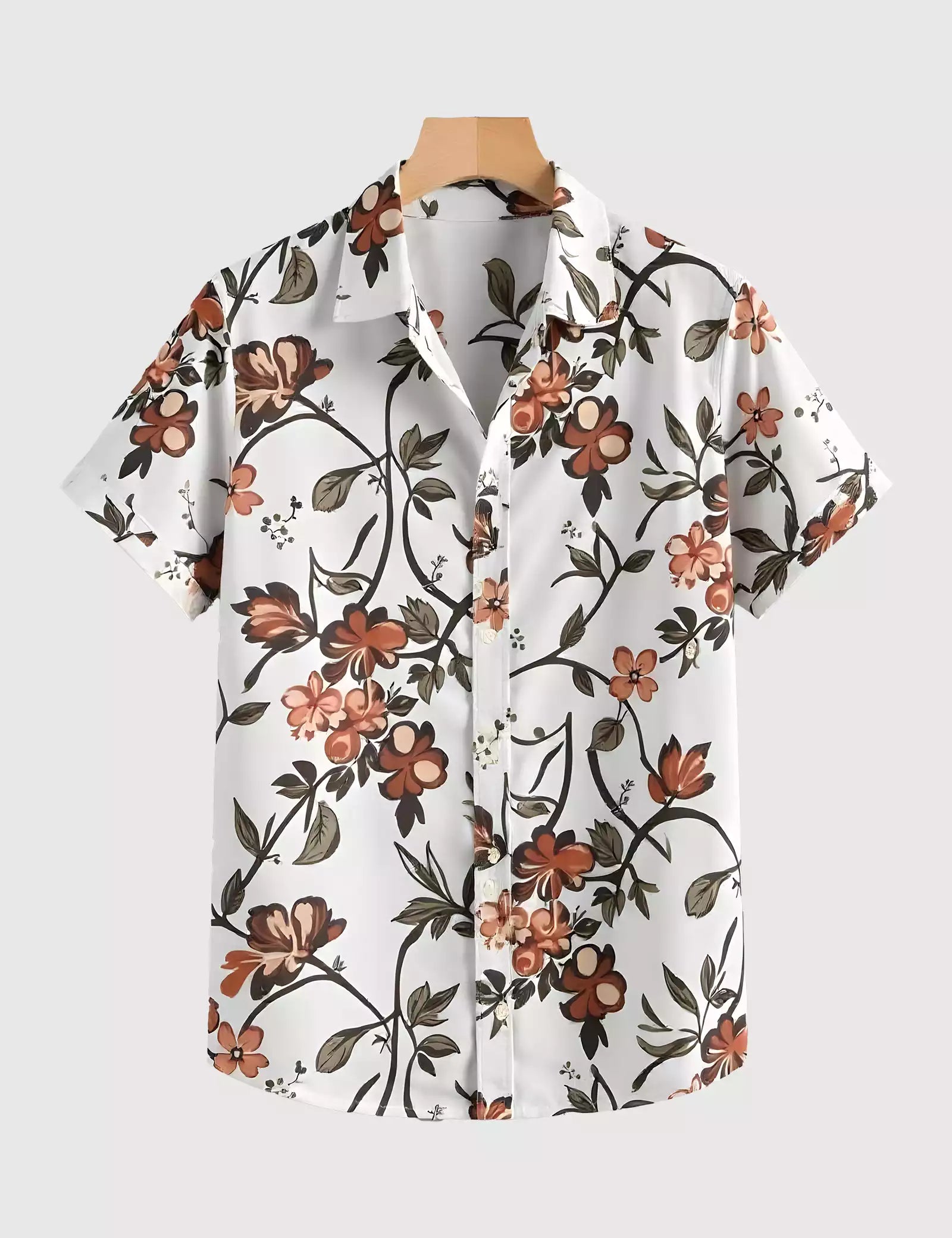 Tulip Printed Men's Shirt Half Sleeves Exclusive Summer Edition - Prime Fitz