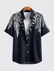 Vertical Leaf Men's Shirt Half Sleeves Exclusive Summer Edition - Prime Fitz