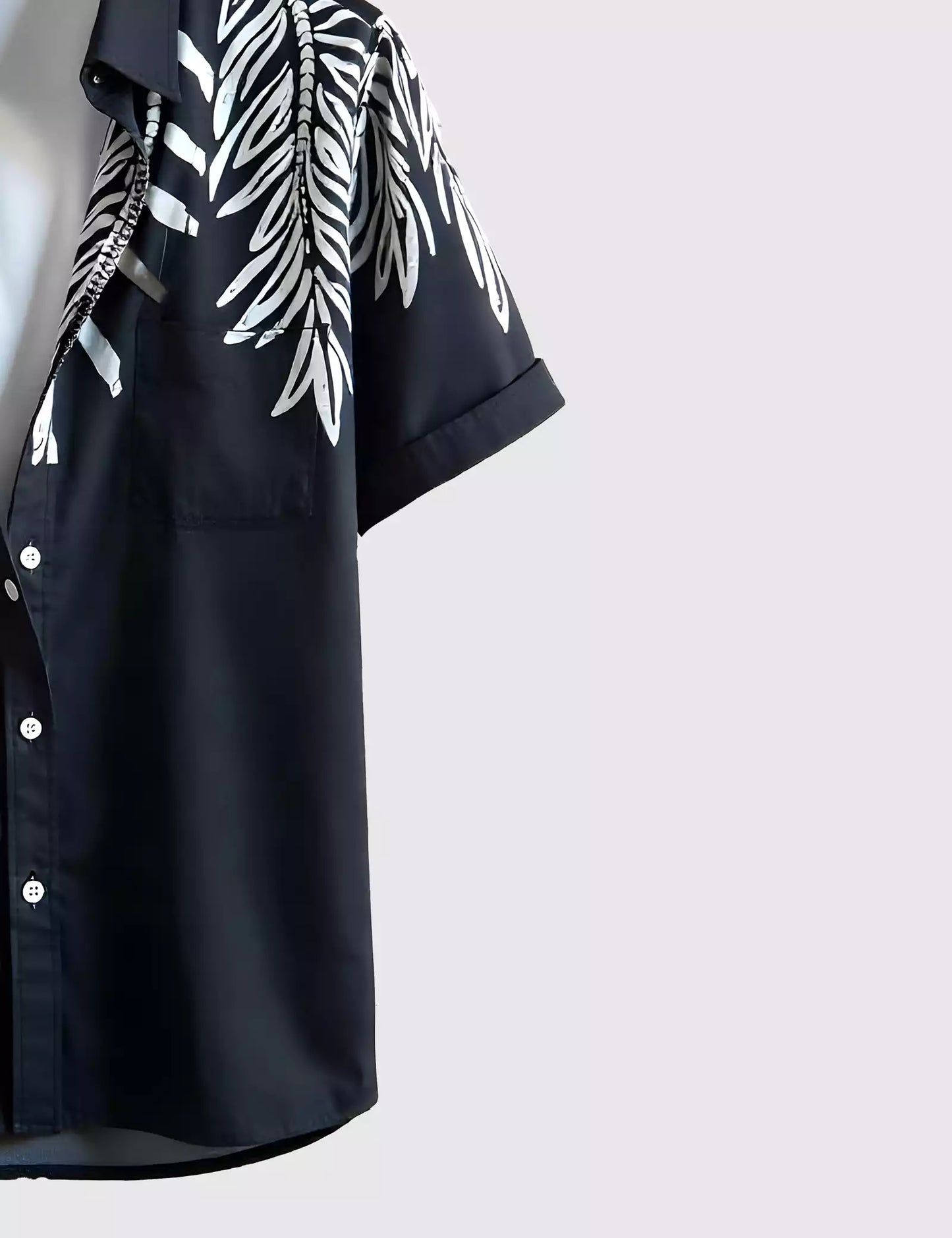 Vertical Leaf Men's Shirt Half Sleeves Exclusive Summer Edition - Prime Fitz