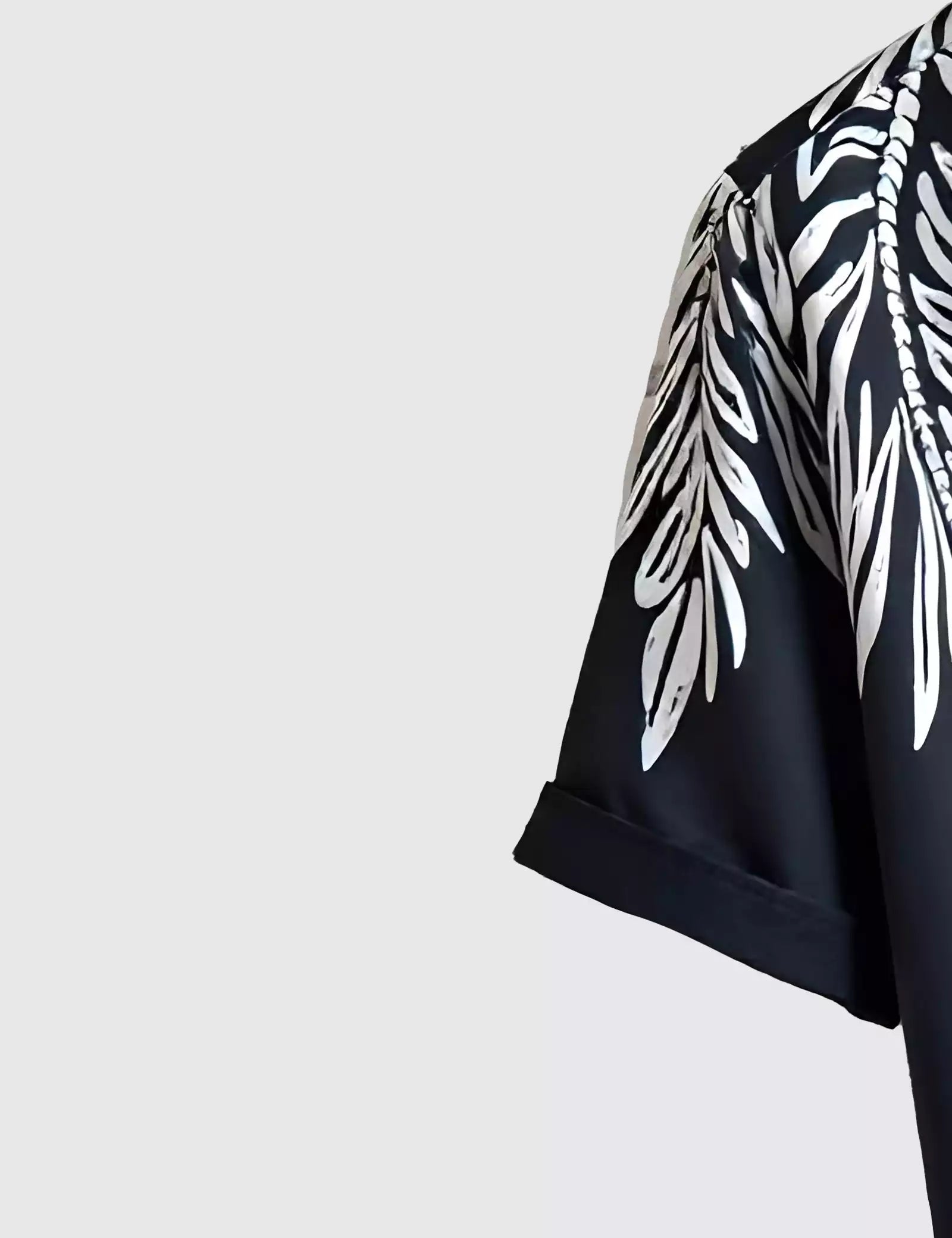 Vertical Leaf Men's Shirt Half Sleeves Exclusive Summer Edition - Prime Fitz