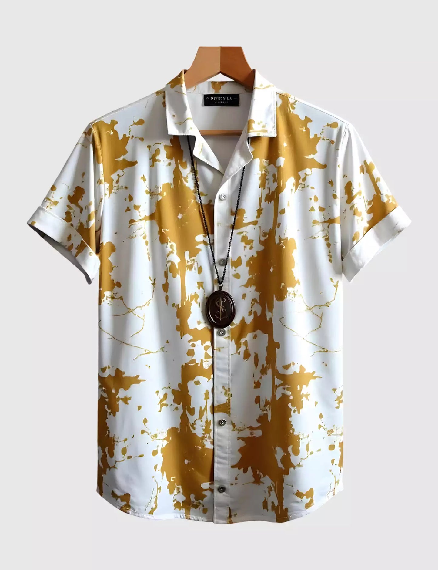 Yellow Splash Men's Shirt Half Sleeves Exclusive Summer Edition - Prime Fitz