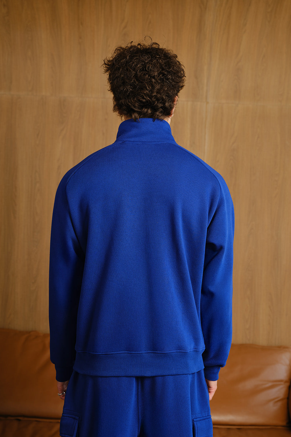 Sapphire Static High Neck Zipper Jacket