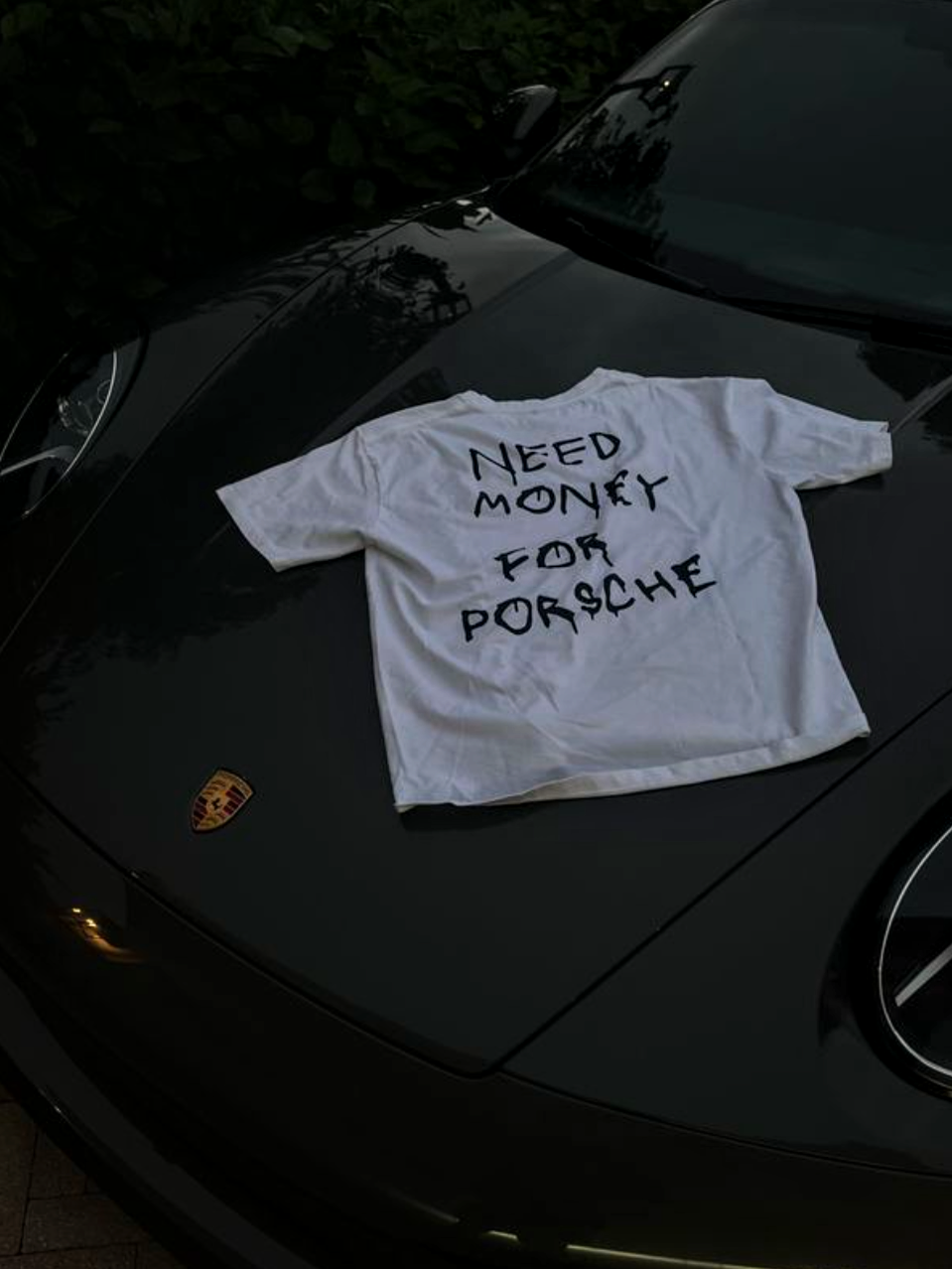 "Need Money for Porsche" Oversized Tee - Prime Fitz