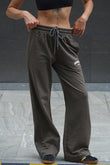 Shadow Olive Wide-Leg Sweatpants