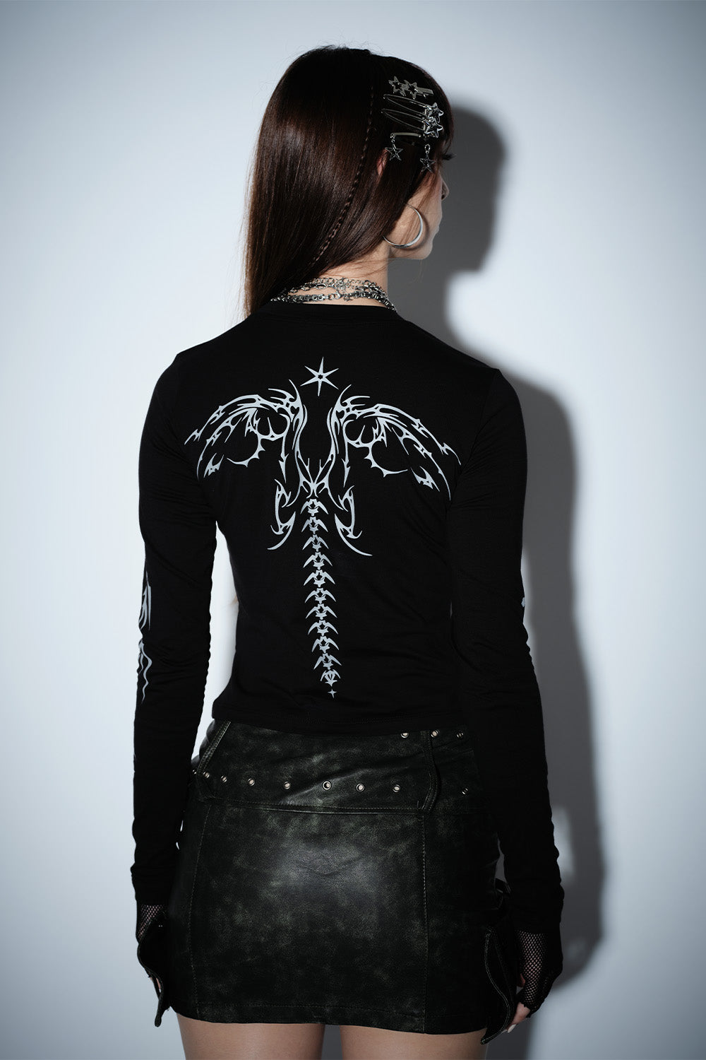 Shadow Serpent Long Sleeve Top