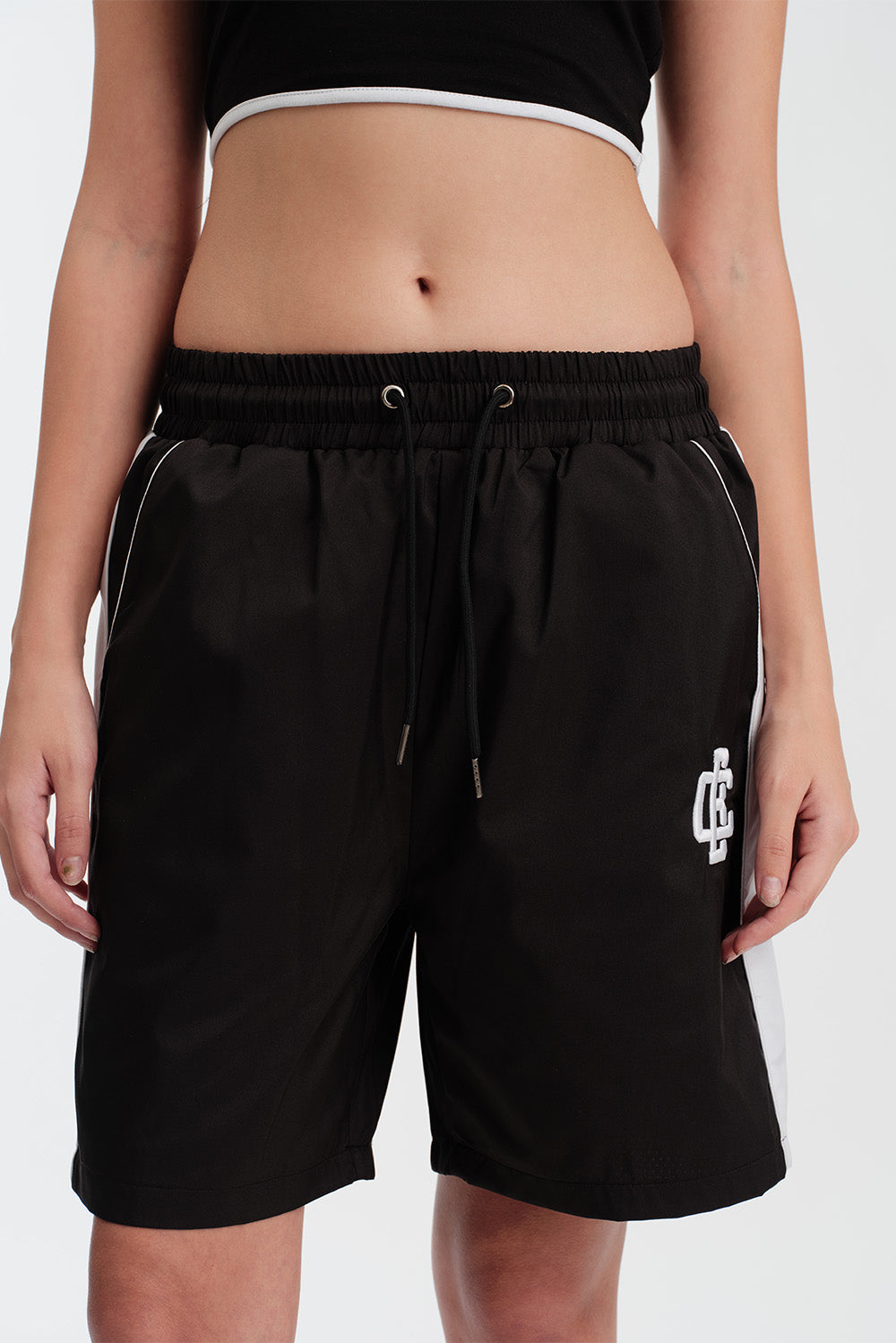Signature Black Trackline Shorts