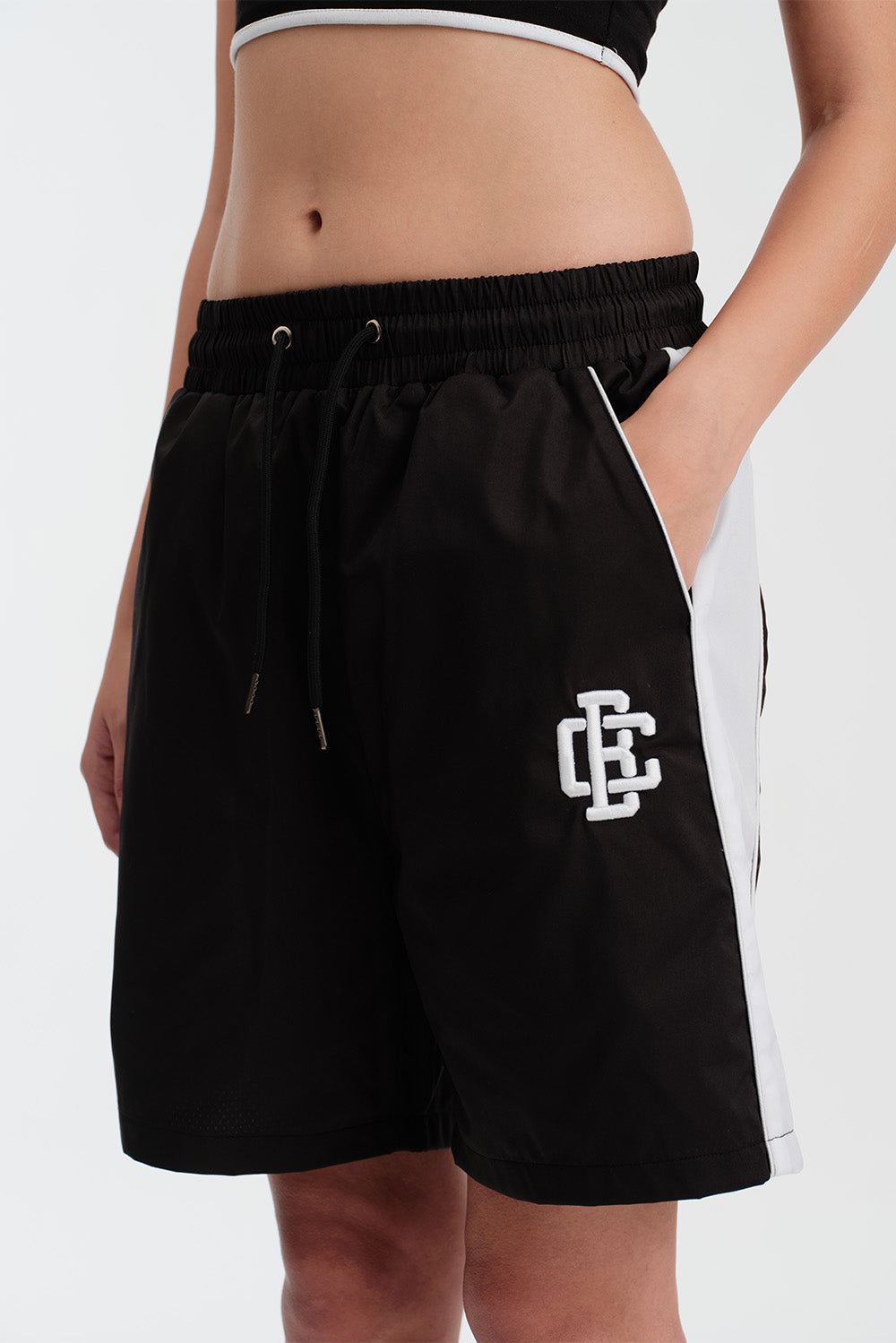 Signature Black Trackline Shorts
