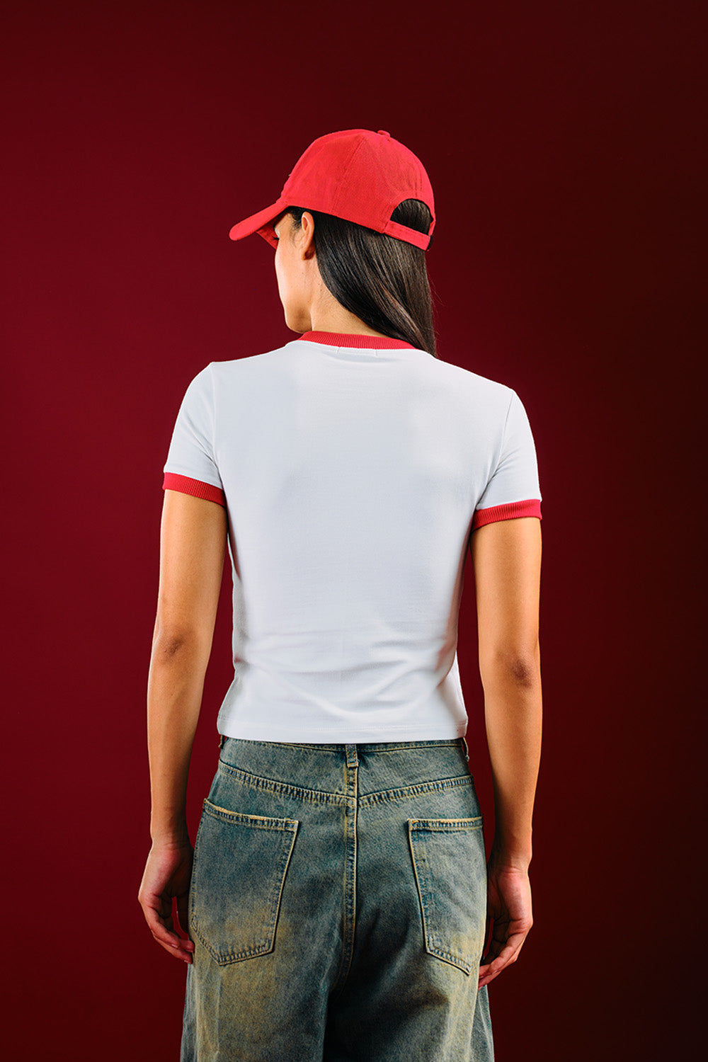 Speed Count Red Baby Tee