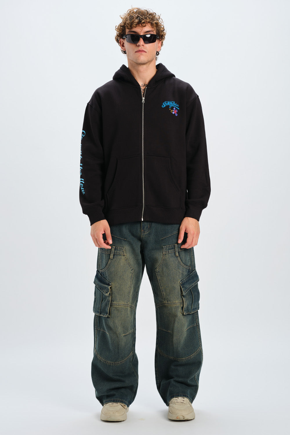 SpongeBob Embroidered Zipper Jacket