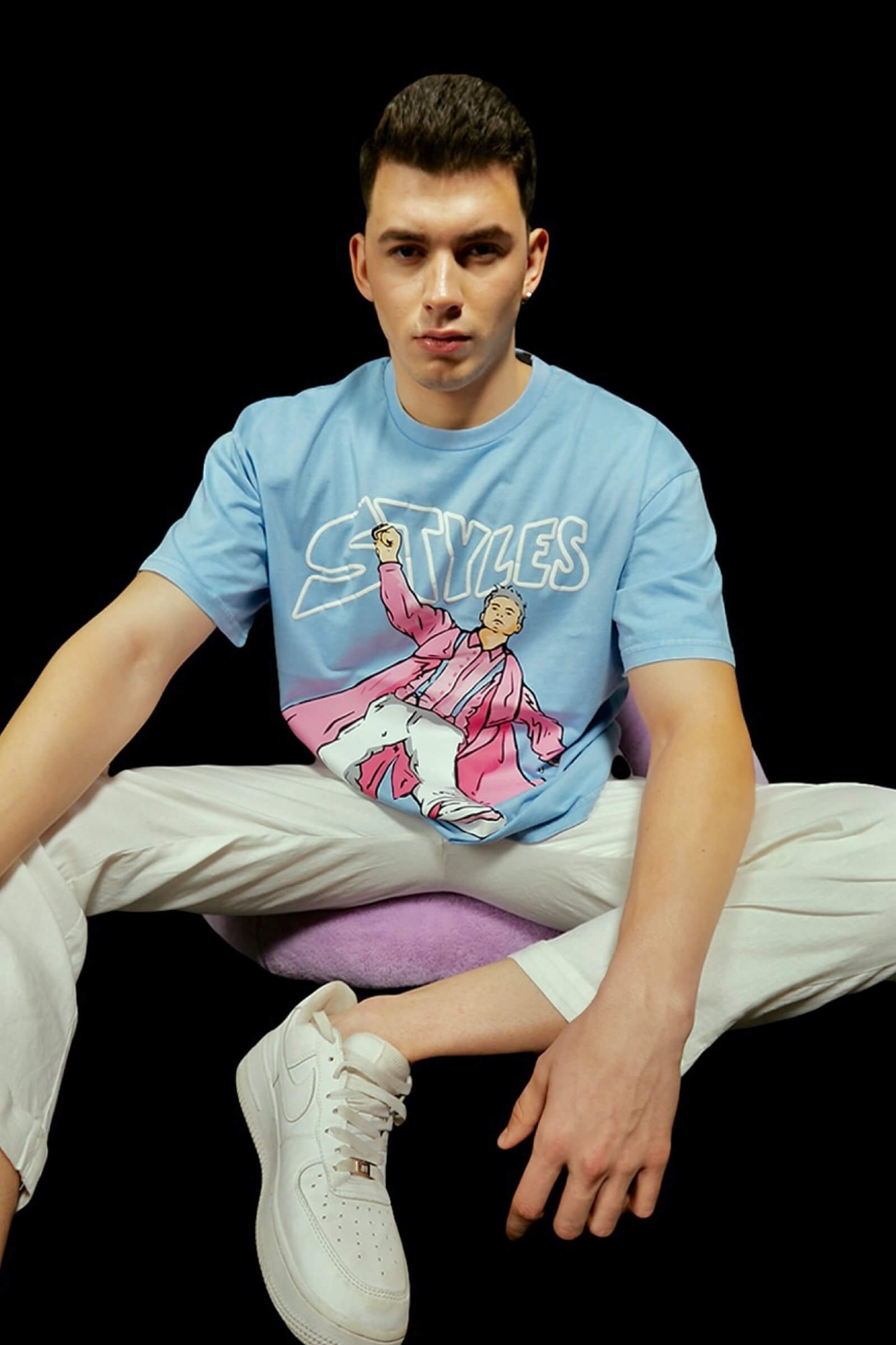 Styles Faded Effect Oversized T-Shirt