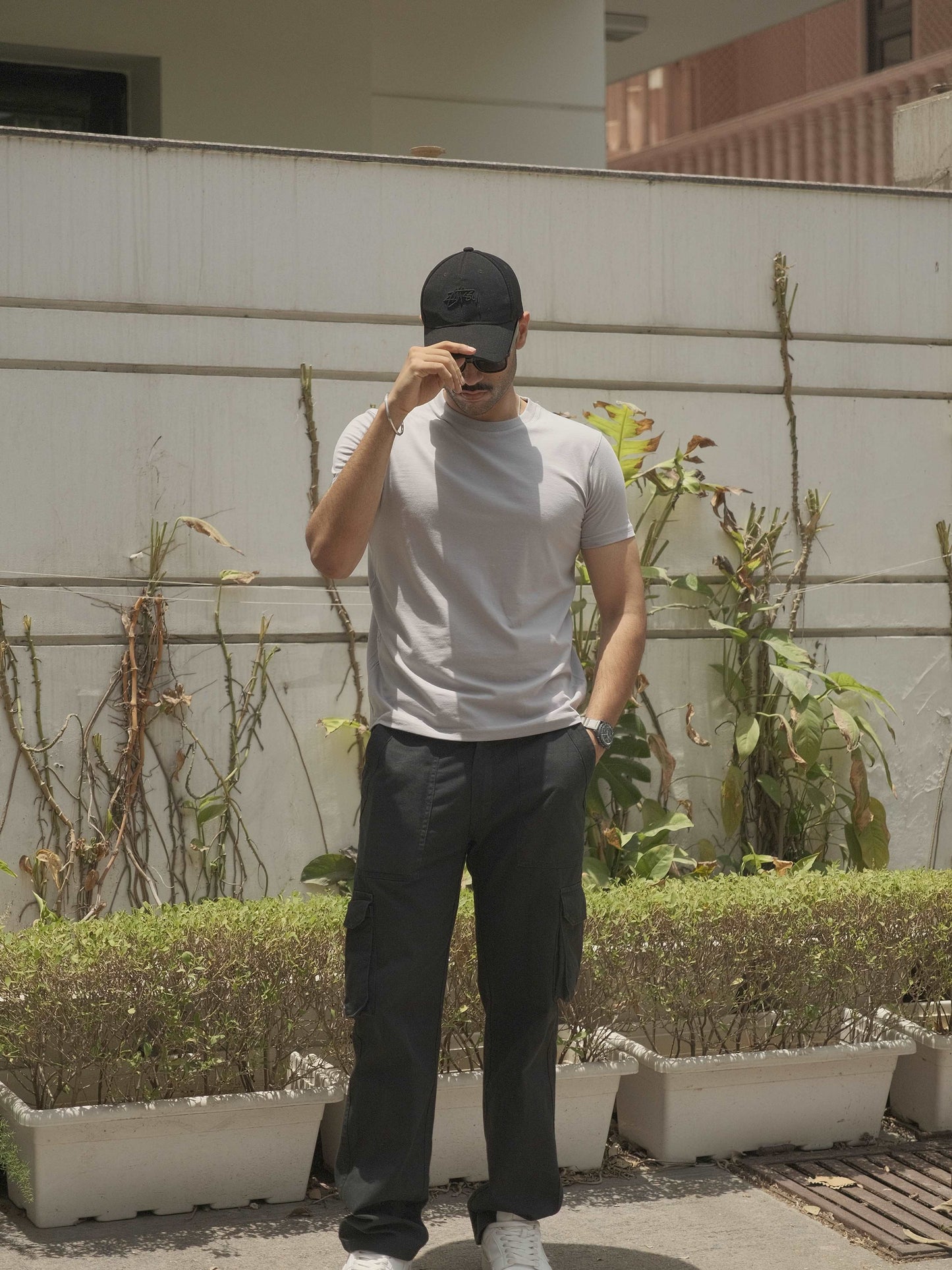 Basic Slim Fit T-shirt - Platinum Grey