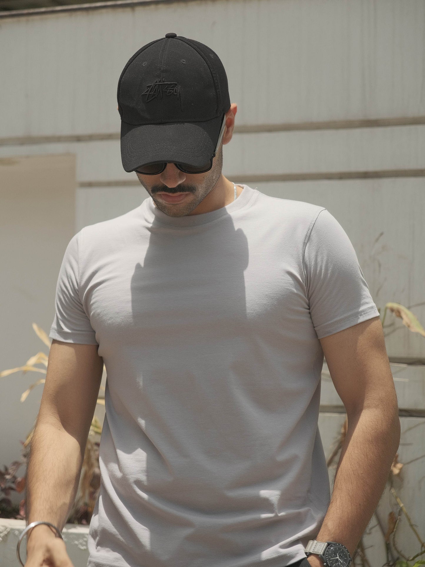 Basic Slim Fit T-shirt - Platinum Grey