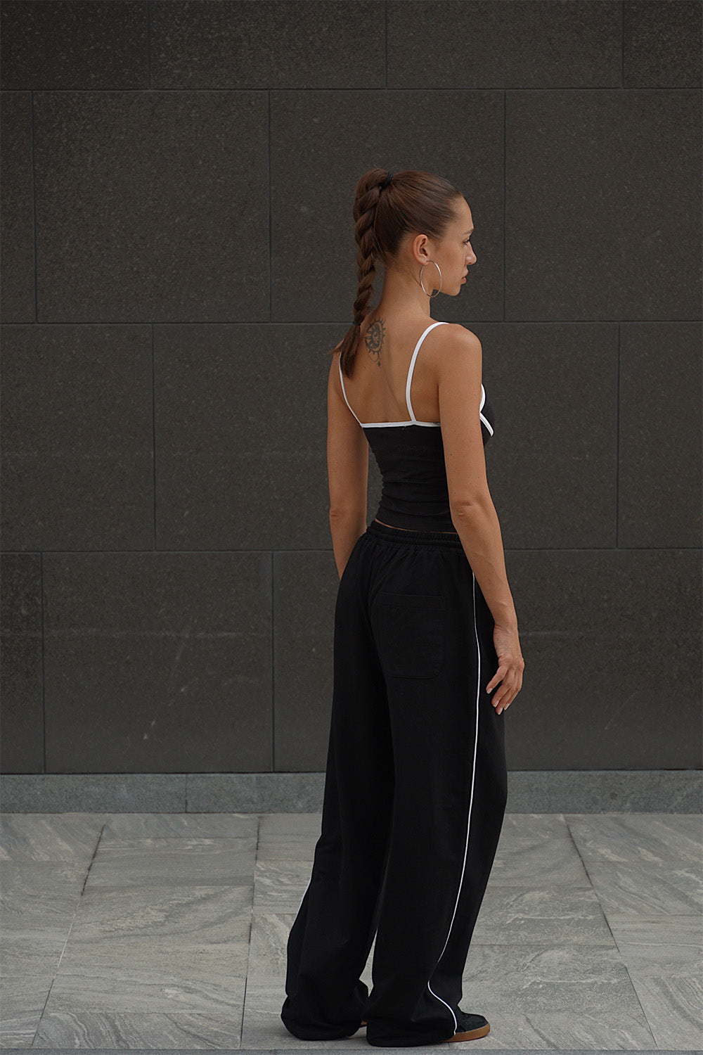 Side Stripe Wide Leg Joggers