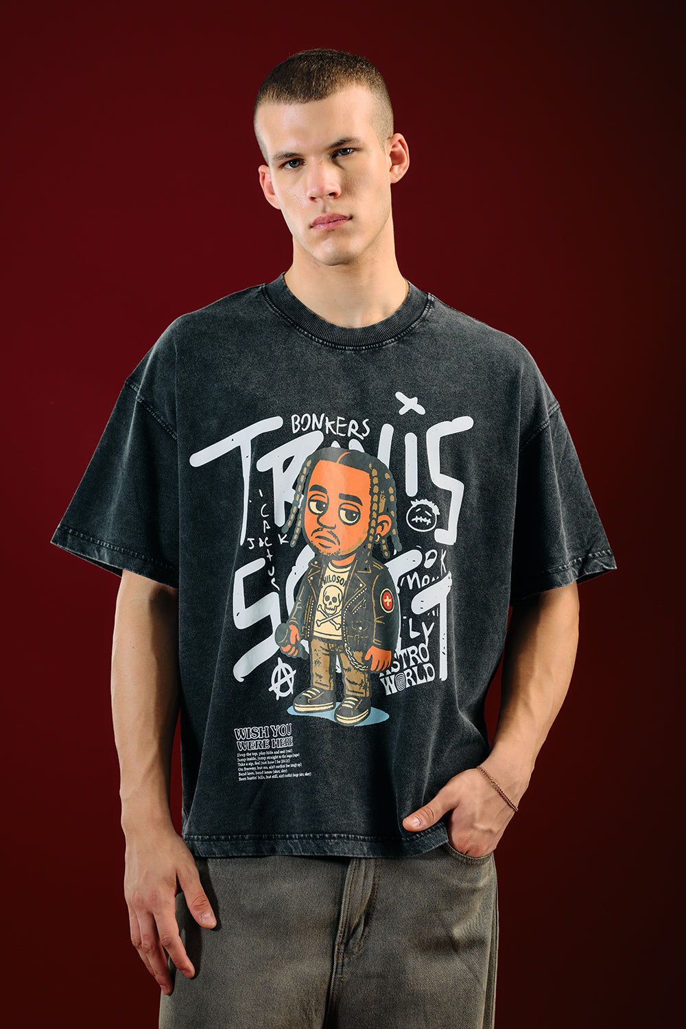 Travis Scott Wish You Were Here Oversized T-shirt