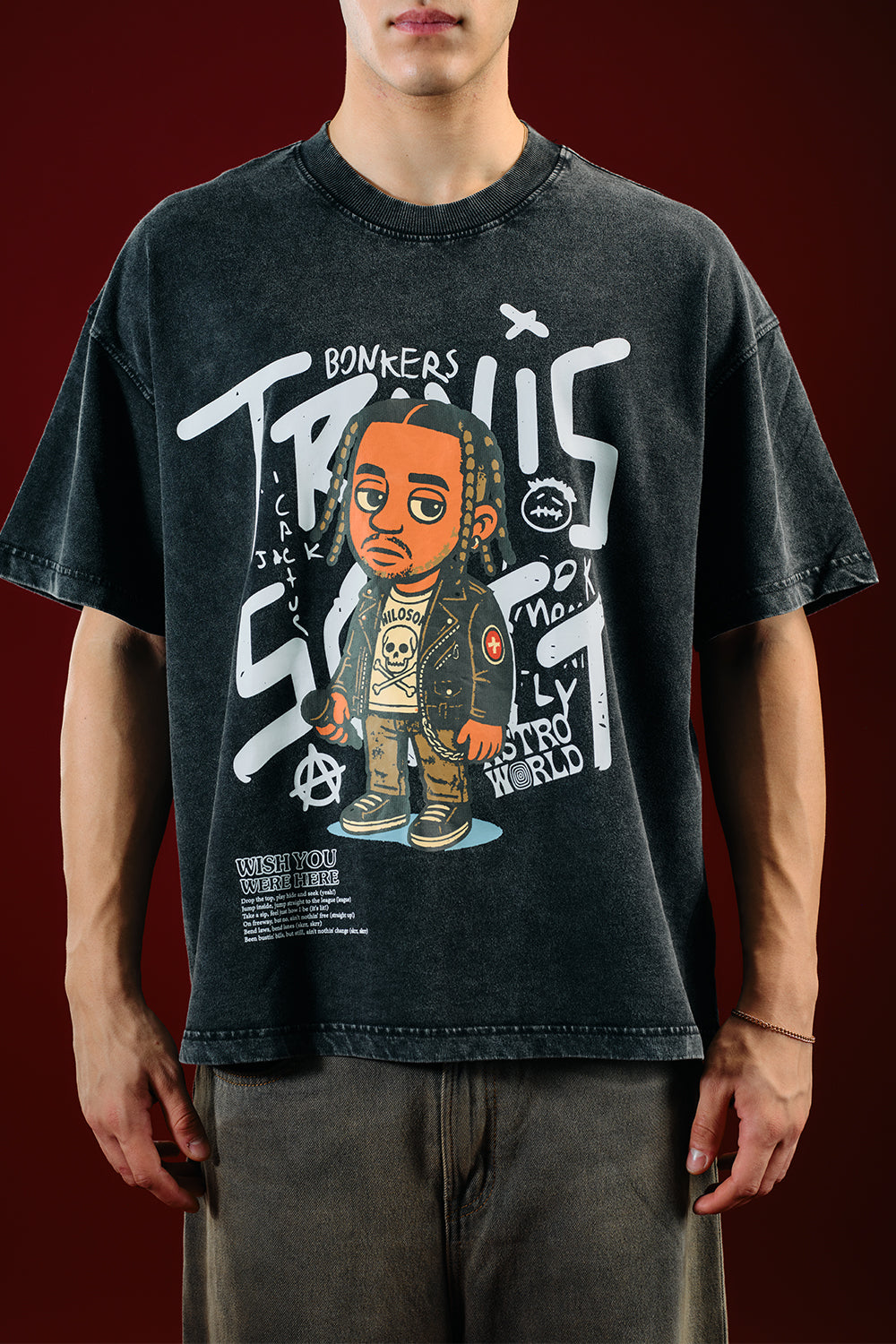 Travis Scott Wish You Were Here Oversized T-shirt