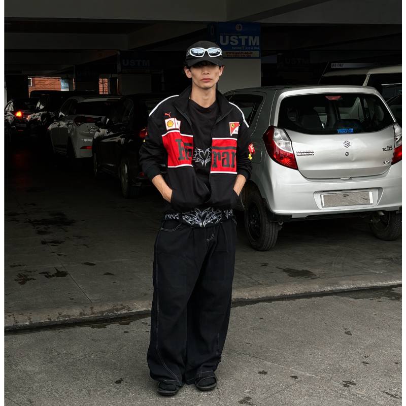 Ferrari F1 Vintage Racing Jacket | Iconic Style for Motorsport Fans - Prime Fitz