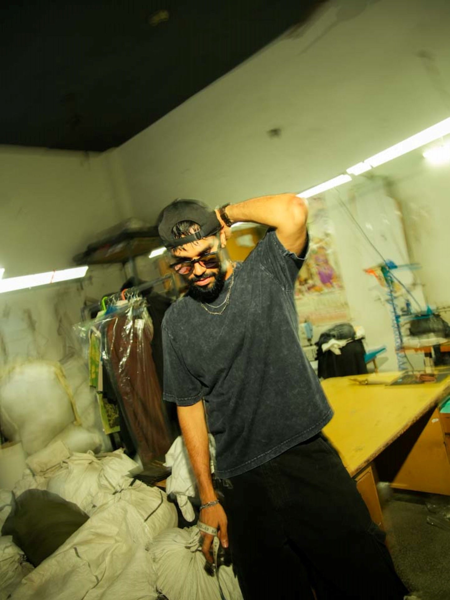 Relaxed Fit Tshirt - Washed Black