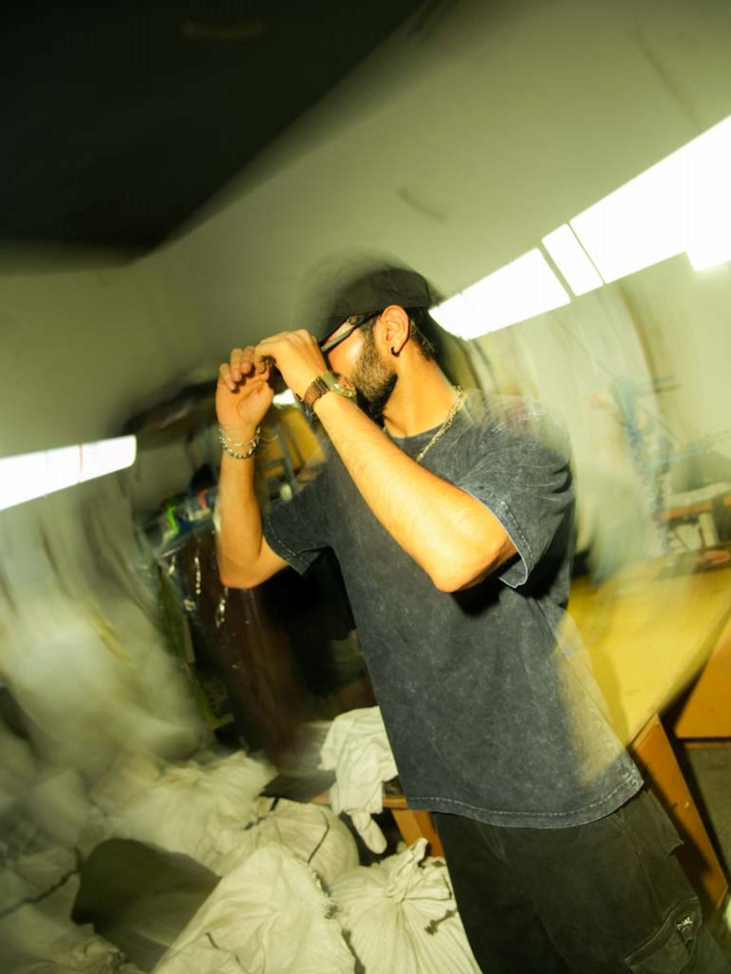 Relaxed Fit Tshirt - Washed Black