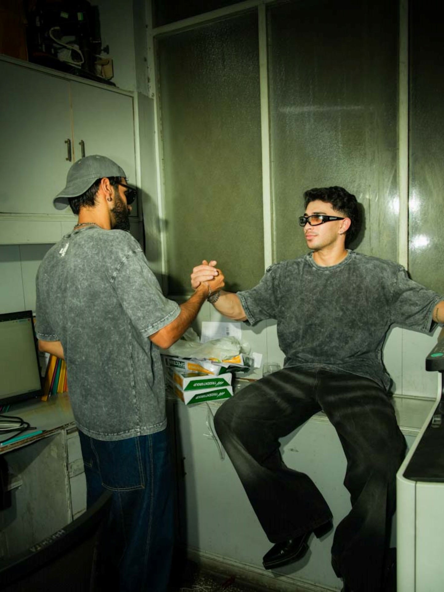 Relaxed Fit Tshirt - Washed Grey