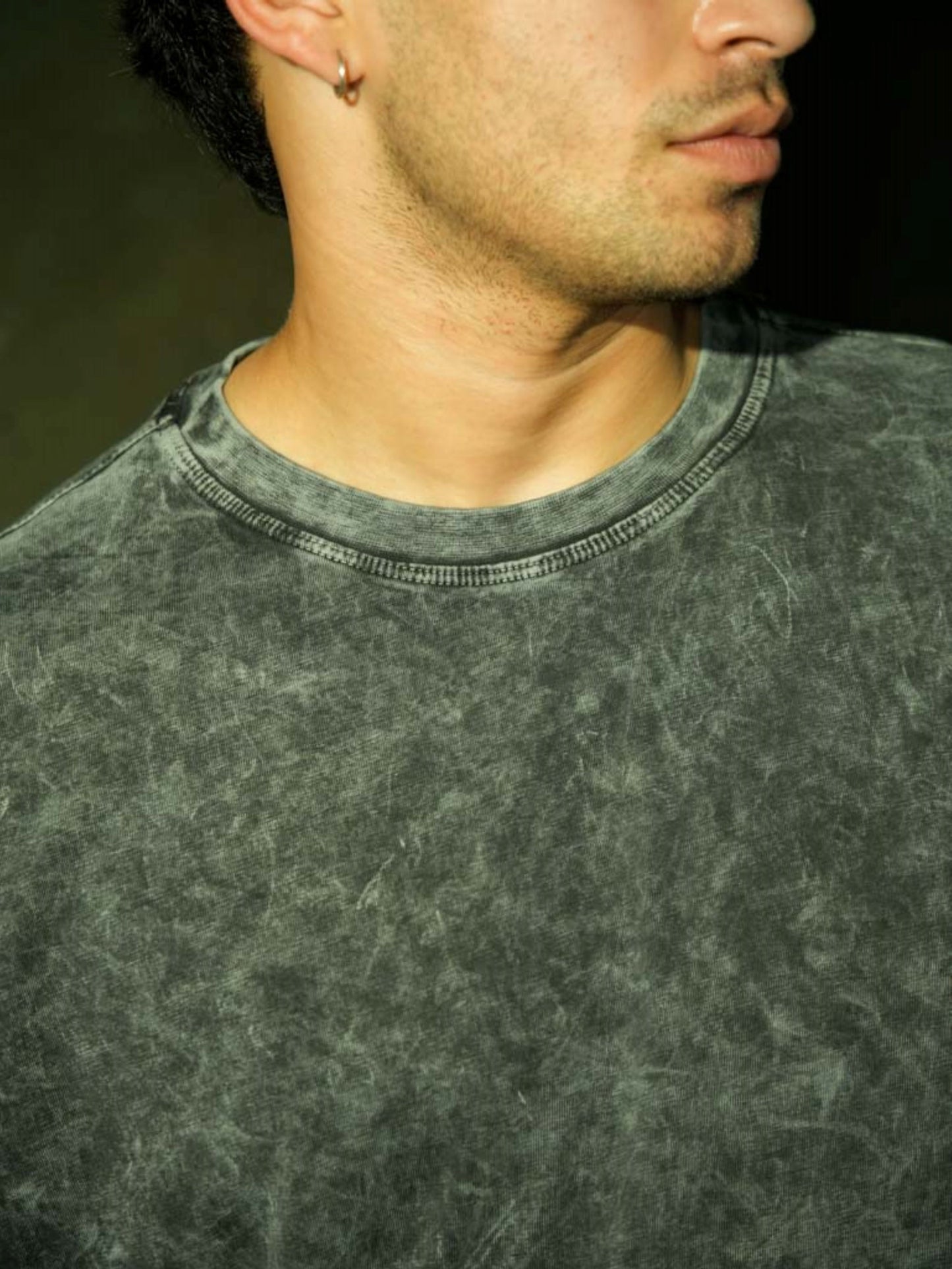 Relaxed Fit Tshirt - Washed Black