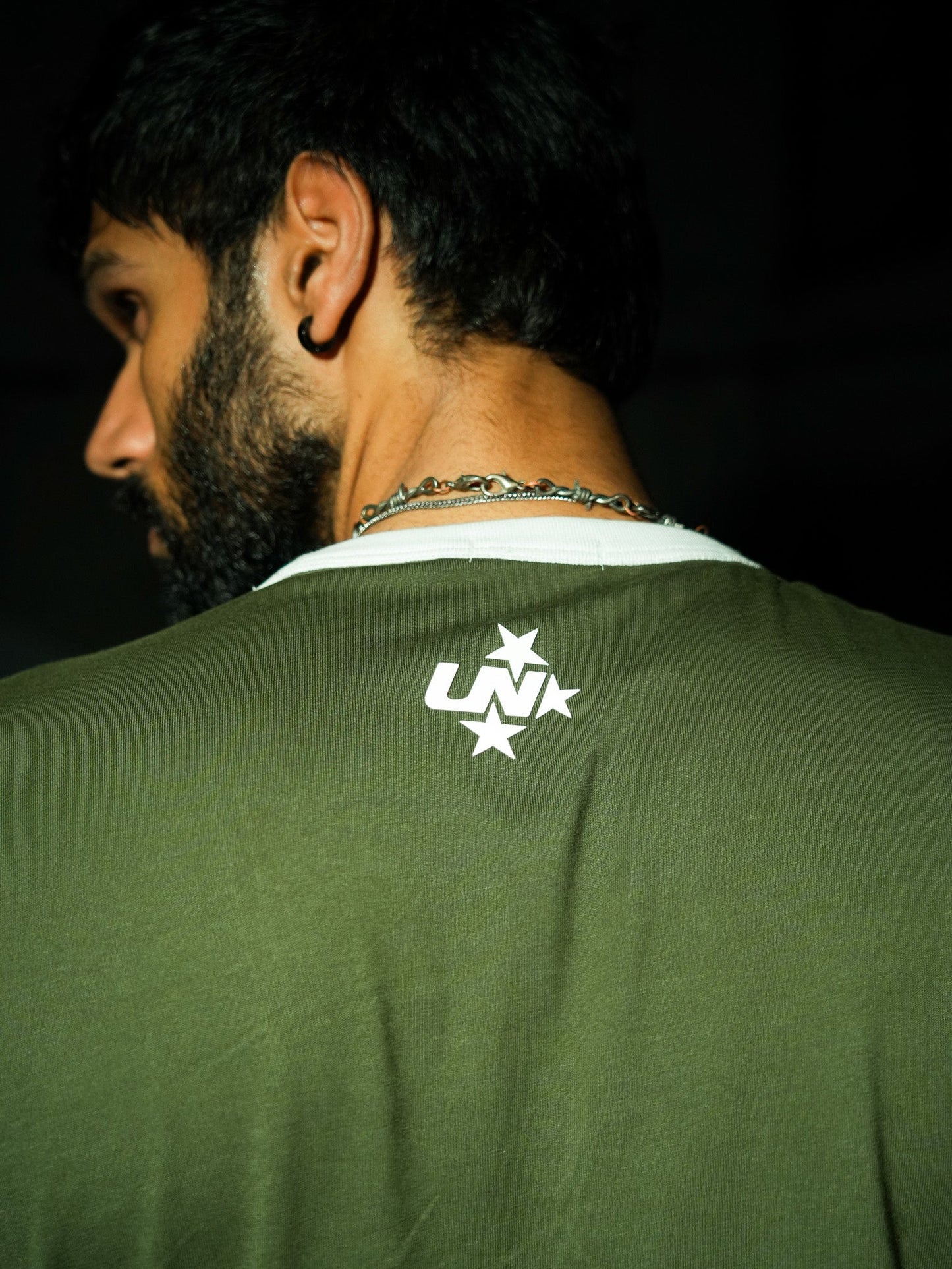 Varsity Slim Fit T-shirt - Olive