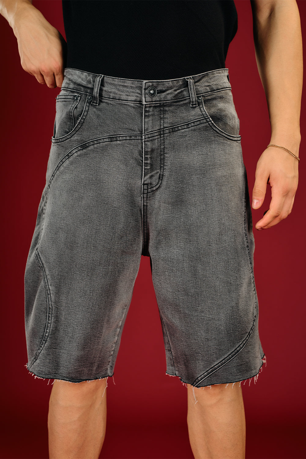 Vintage Black Jack Denim Bermuda Shorts