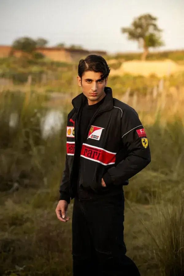 Black Ferrari F1 Streetwear Jacket – Sleek Racing Style for Every Day - Prime Fitz