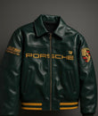 Porsche Vintage Leather Jacket – Timeless Motorsport Style - Prime Fitz