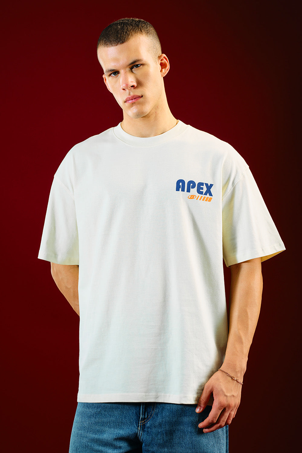 White Apex Beyond Oversized T-shirt