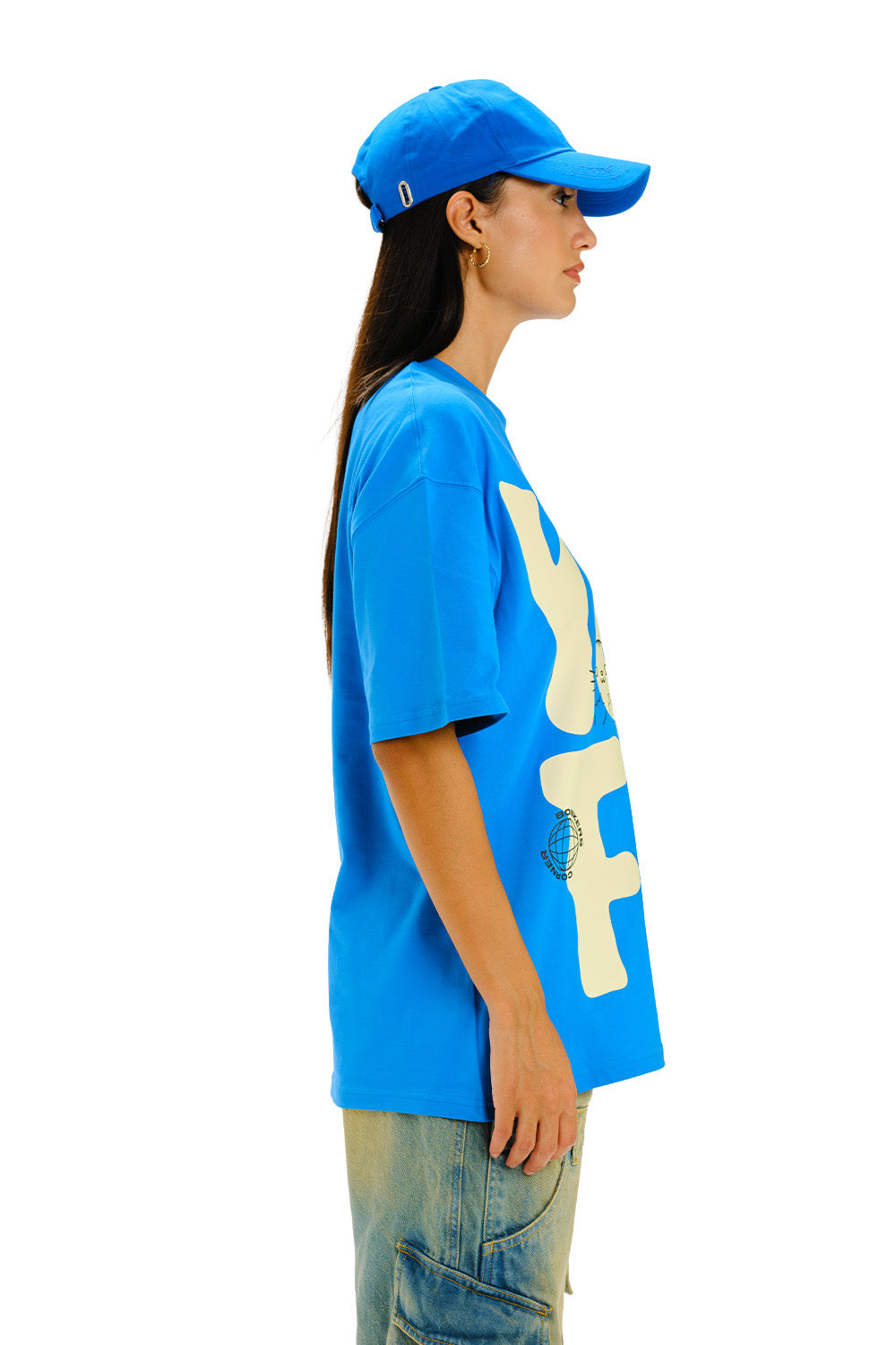 Yuck Fou Blue Oversized T-shirt