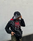 SPIDERMAN HOODIE FULL ZIP UP  AT MERCY WEAR - Prime Fitz