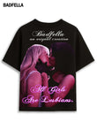 All girls are lesbians ft. Sabrina Carpenter & Jenna Ortega Tee - Prime Fitz