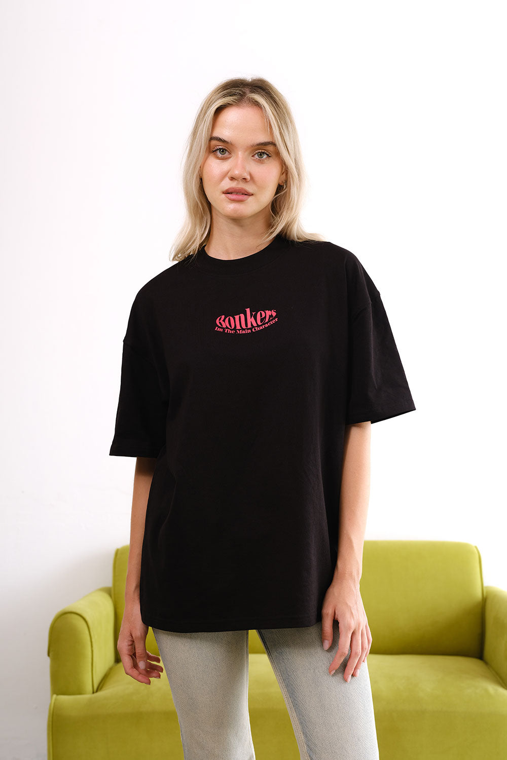 Black Main Character Oversized T-Shirt