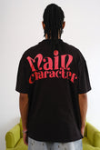 Black Main Character Oversized T-Shirt